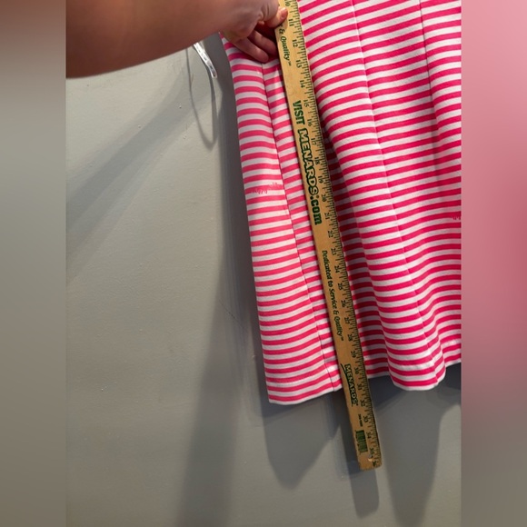Lilly Pulitzer White and Pink Fit and Flare Mini Dress boat midi medium resort - Picture 4 of 16